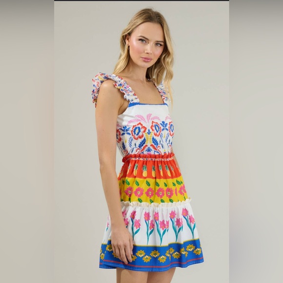 Sugarlips Multicolor Floral Mini Dress - Picture 1 of 9
